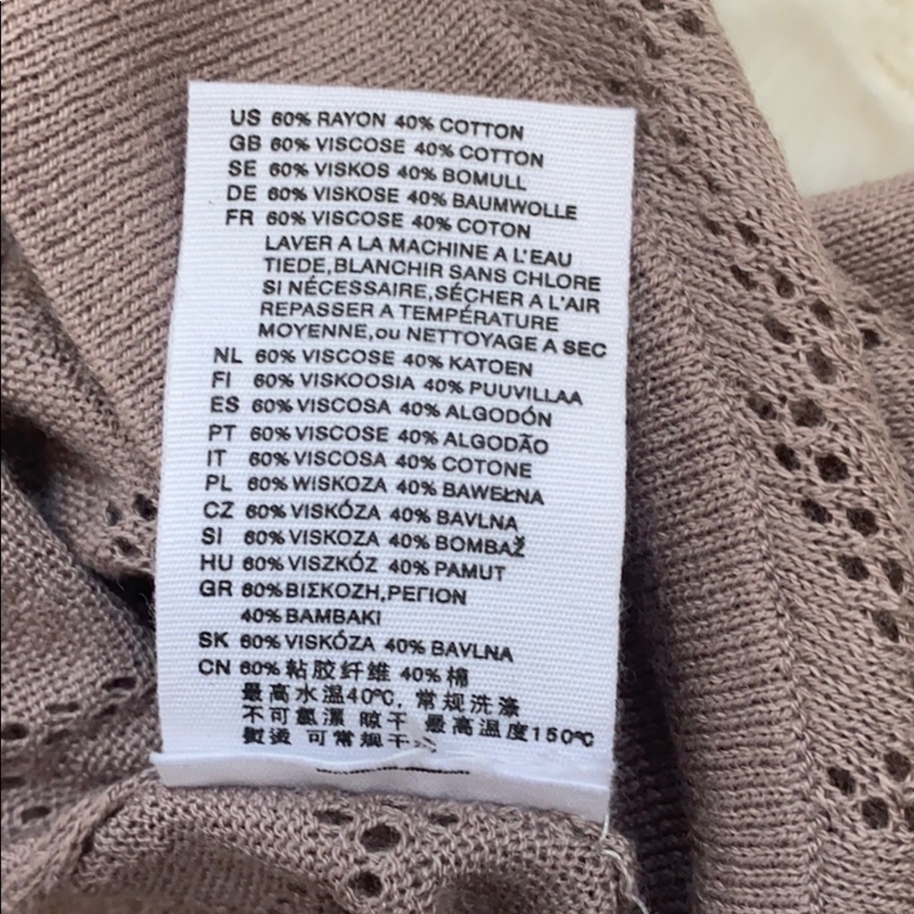 H&M Women’s Net Tie Front Cardigan - Picture 7 of 8